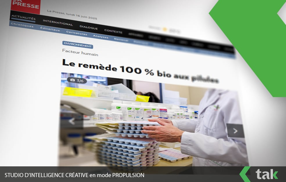 Tak Design industriel en mode propulsion de son client BioPoc